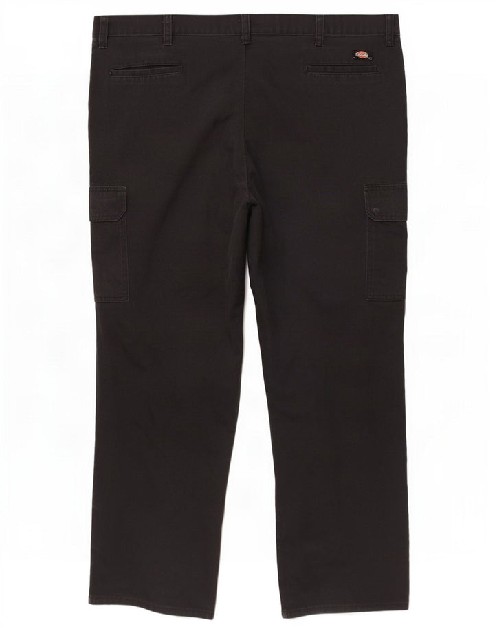 Dickies muške ravne kargo hlače W42 L32 crni poliester
