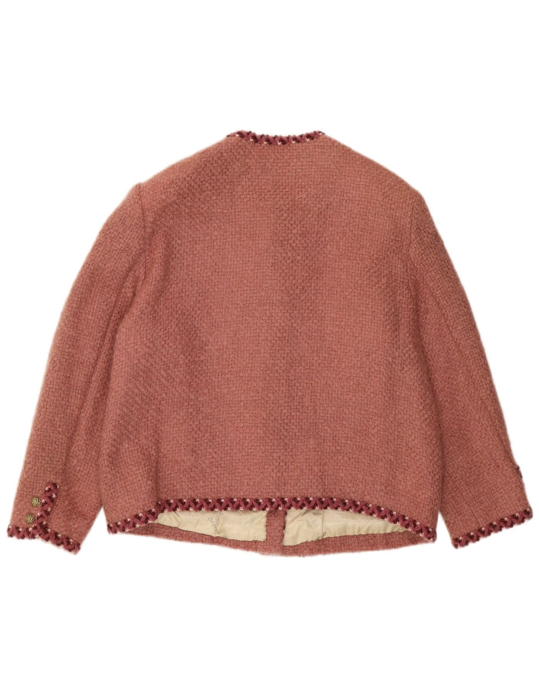 Vintage ženski sako s 5 gumba UK 14 srednje crvene boje