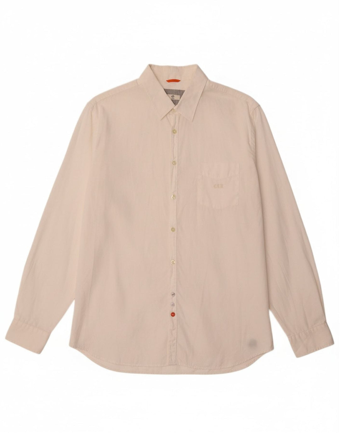 CERRUTI 1881 Mens Shirt XL White Colourblock Cotton