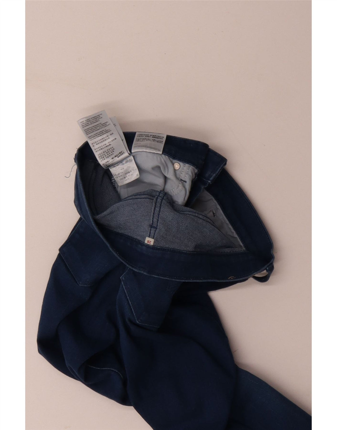 LEVI'S ženske uske traperice W28 L26 plavi pamuk