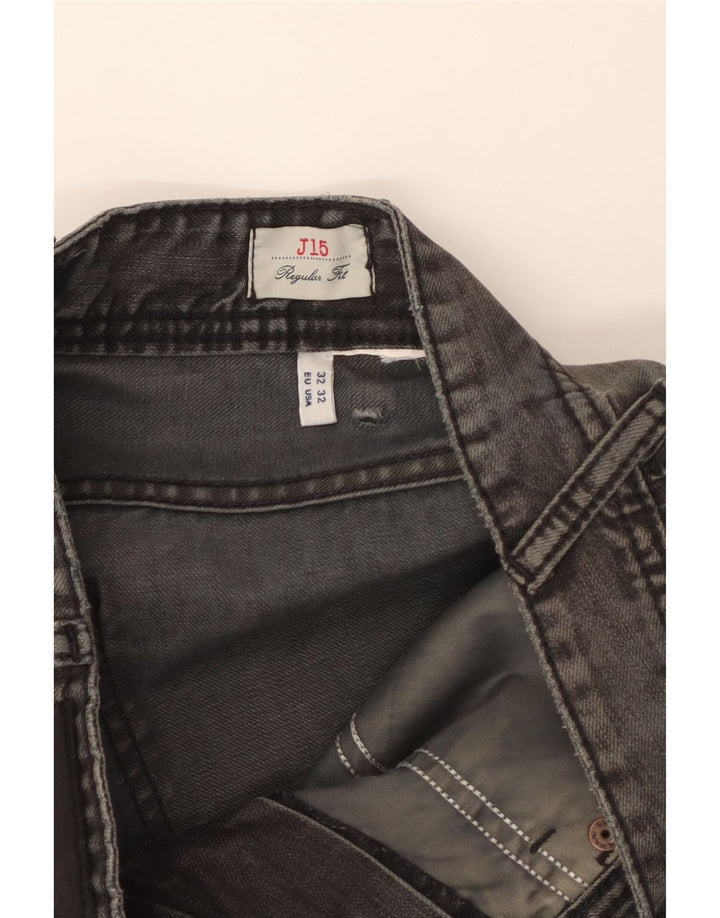 Armani muške J15 ravne traperice standardnog kroja W32 L27 sive