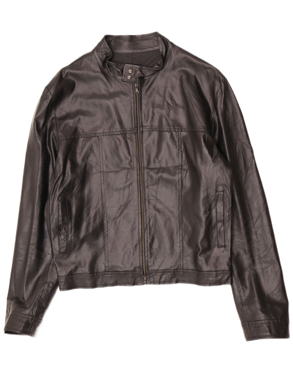 Imperial muška kožna bomber jakna UK 40 velika crna