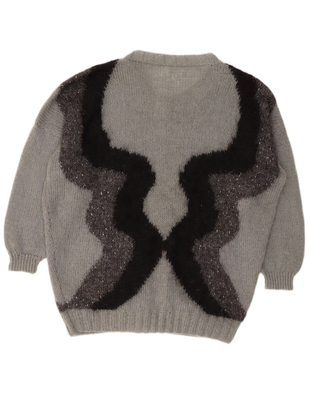 VINTAGE ženski kardigan džemper UK 20 2XL siva boja