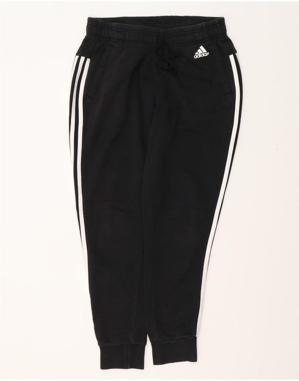 ADIDAS Ženska trenirka Hlače Joggers UK 8/10 Mali crni pamuk
