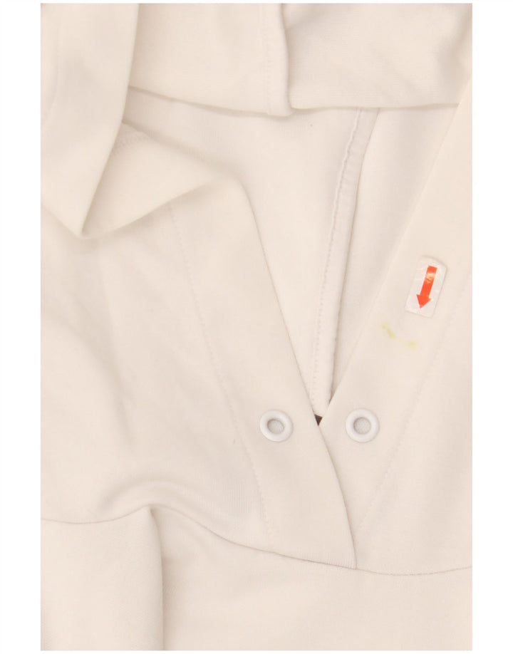 Adidas Ženska majica s kapuljačom s kapuljačom UK 8/10 Mali bijeli poliester