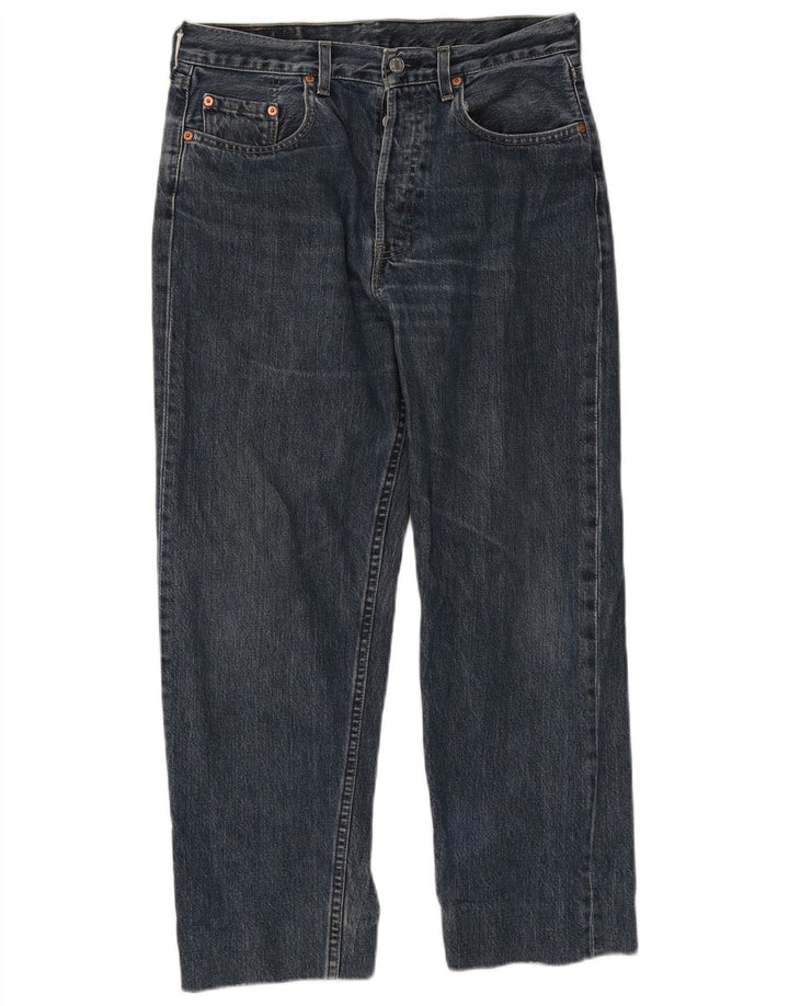 Levi's muške ravne traperice W32 L26 plavi pamuk