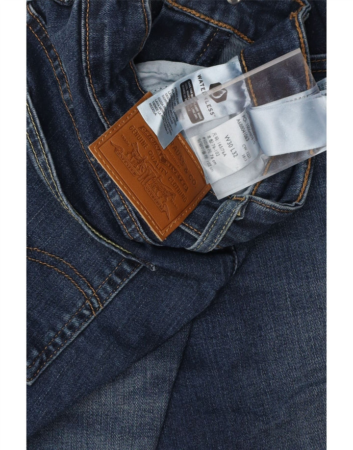 LEVI'S Ženske 725 traperice visokog struka W30 L32 tamnoplavi pamuk