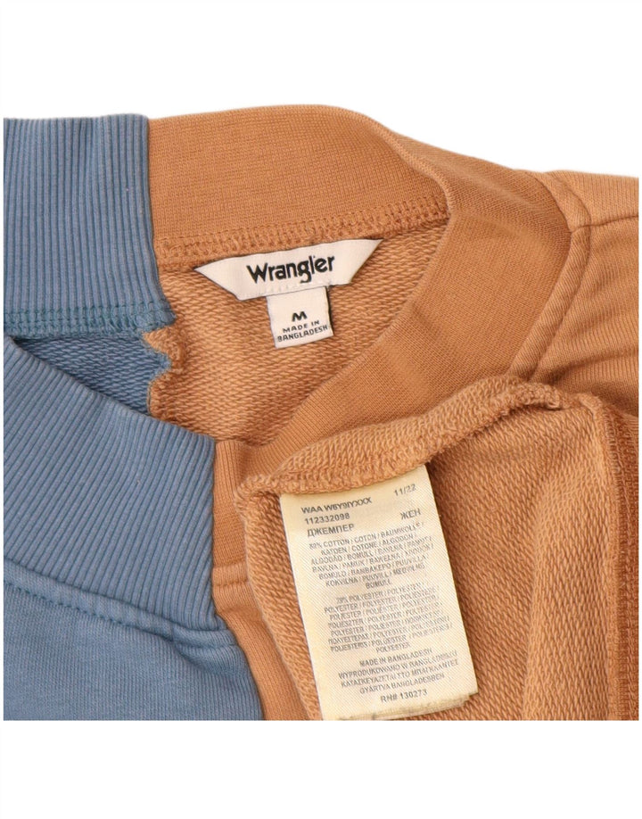 Wrangler muški džemper s grafičkim motivima, pamuk srednje plave boje