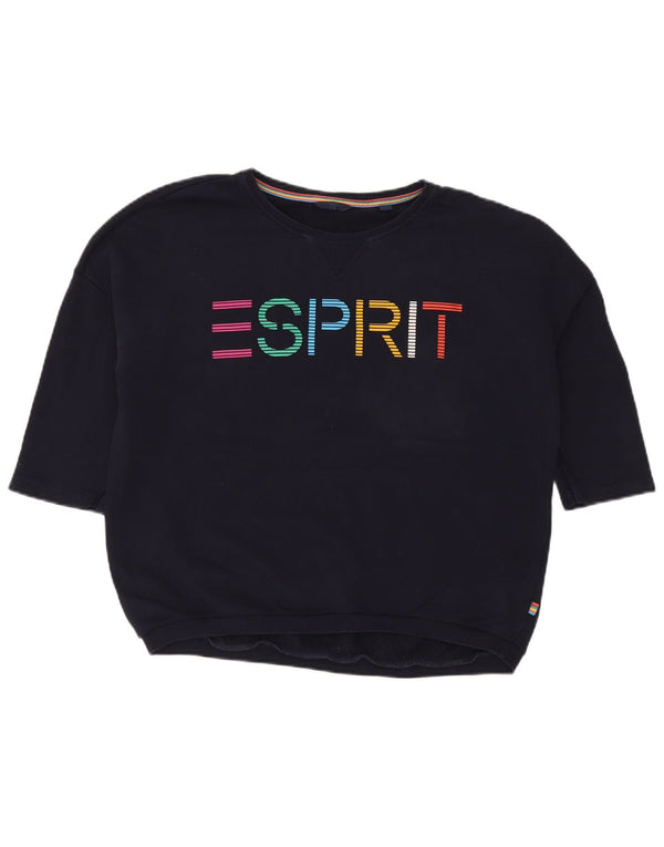 Ženska majica s kratkim rukavima Esprit Graphic UK 18 XL tamnoplava