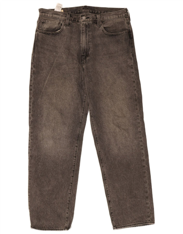 Levi's muške široke traperice W33 L32 sivi pamuk