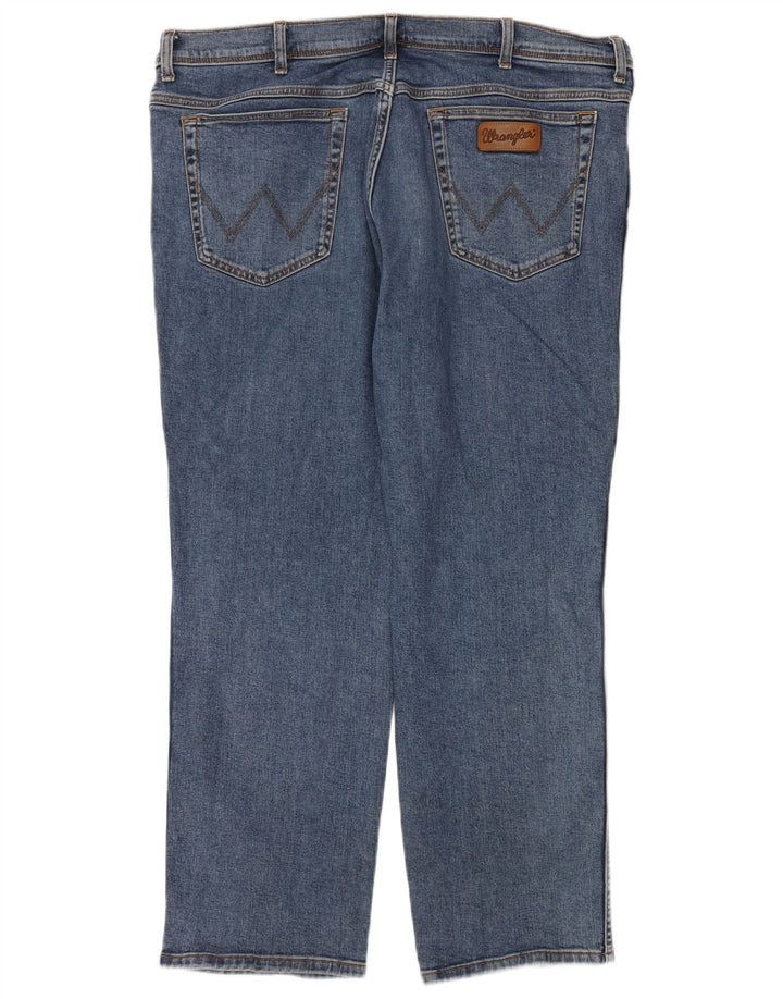 Wrangler muške ravne traperice Texas W44 L30 plavi pamuk