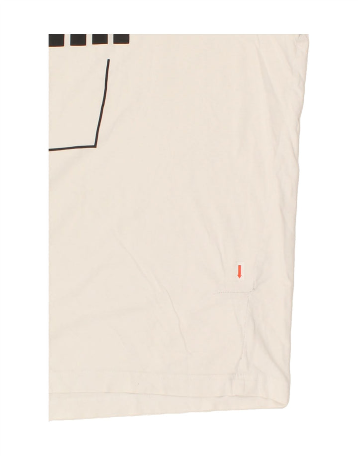 PUMA Mens Graphic T-Shirt Top XL White Vintage Puma and Second-Hand Puma from Messina Hembry 