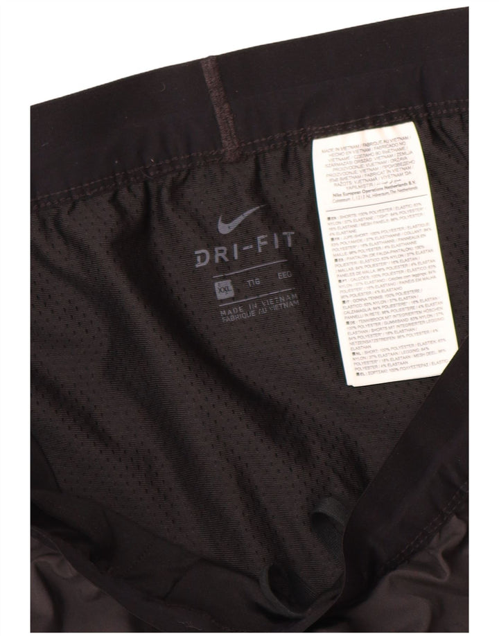 Nike ženske kratke sportske hlače Dri Fit UK 20 2XL sivi poliester