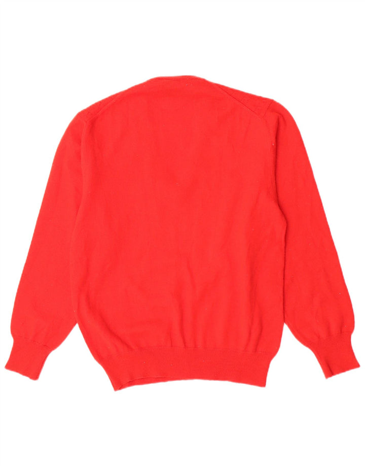 Mapier ženski džemper s V-izrezom UK 14 srednje crvene vune