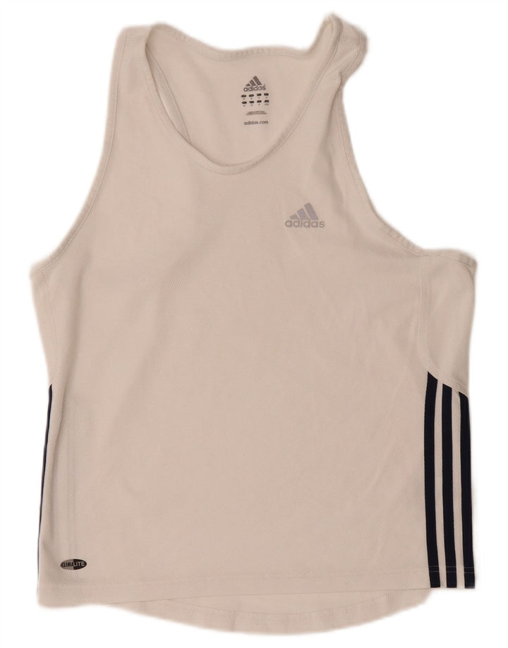 Adidas muški prsluk Climalite, srednji bijeli poliester