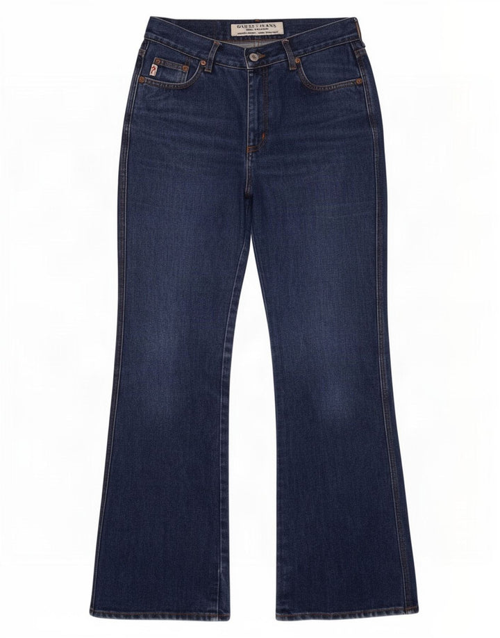 Ženske traperice Guess Bootcut W30 L31 tamnoplavi pamuk
