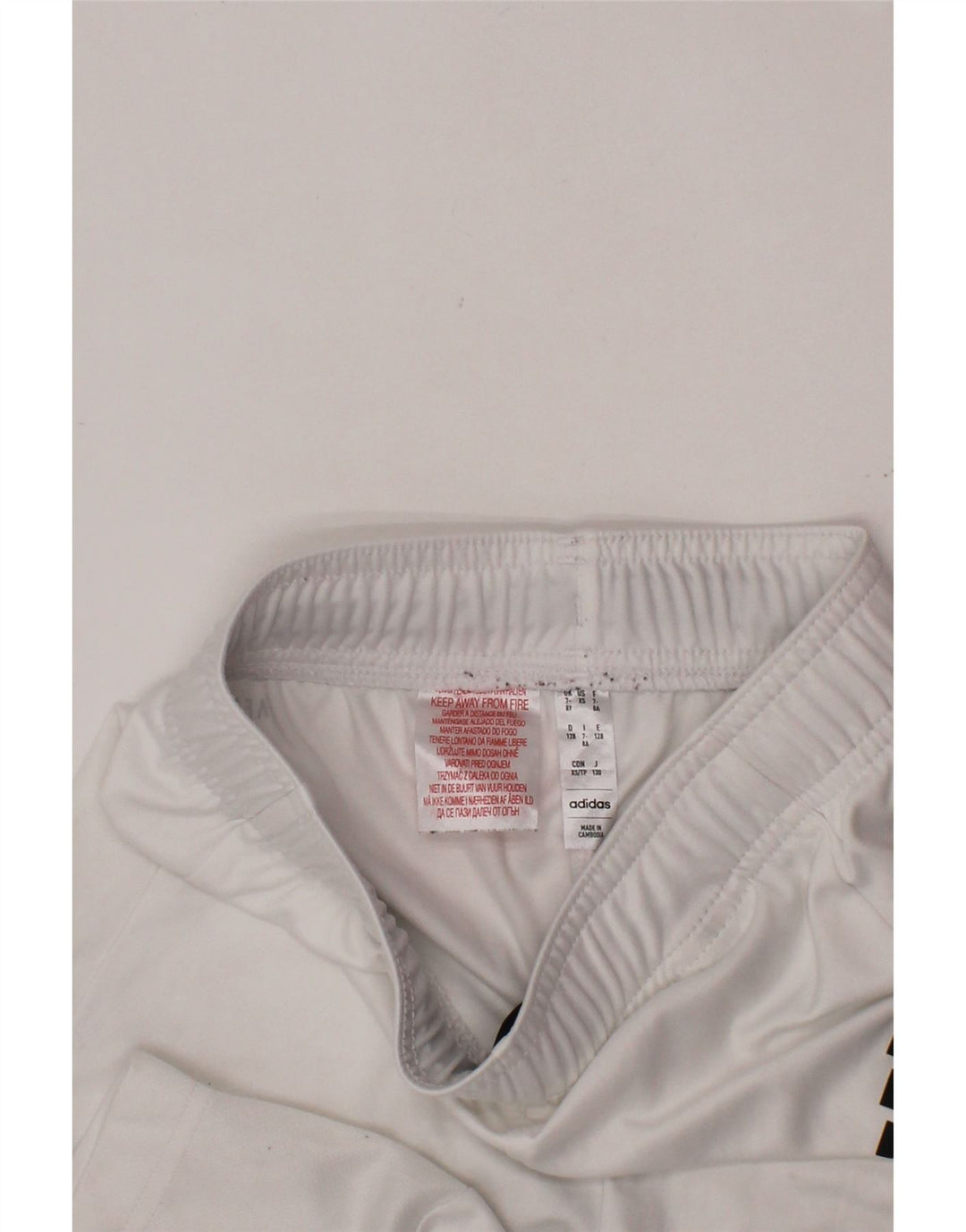 ADIDAS Aeroready sportske kratke hlače za dječake 7-8 godina, bijeli poliester