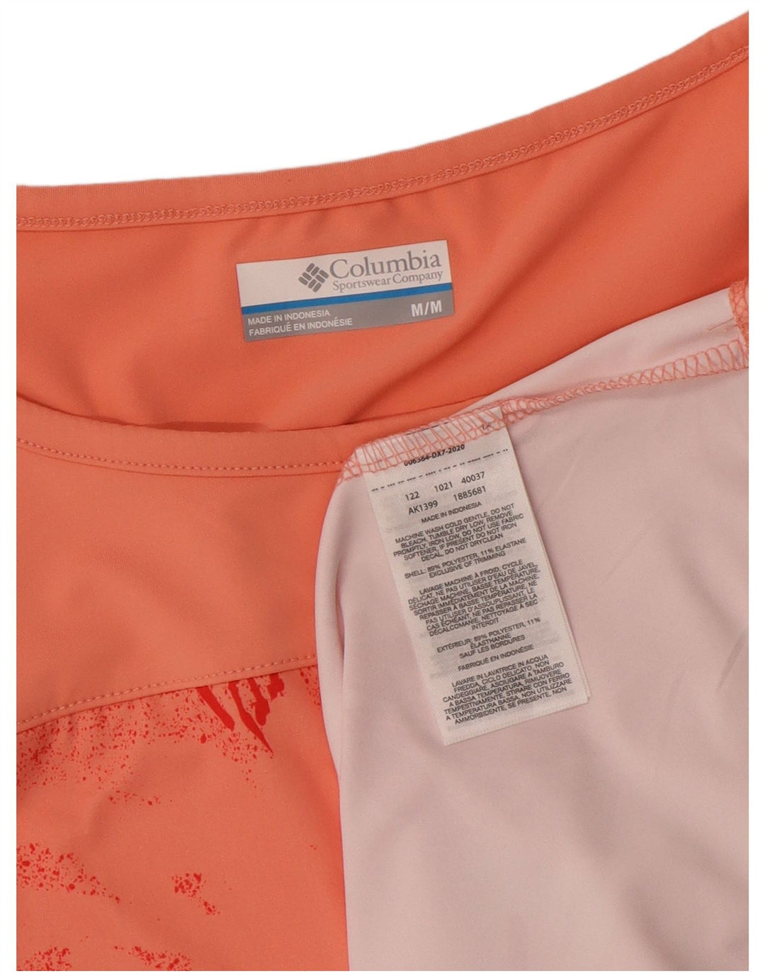 COLUMBIA Ženski grafički prsluk UK 12 srednje ružičasti cvjetni poliester