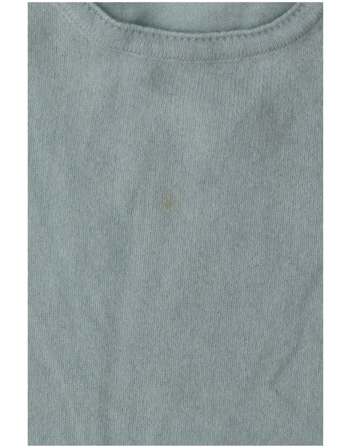 BENETTON ženski džemper s okruglim izrezom UK 14 srednje tirkizne boje