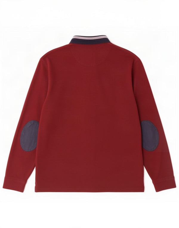 Zara muška ragbi polo majica dugih rukava velika bordo