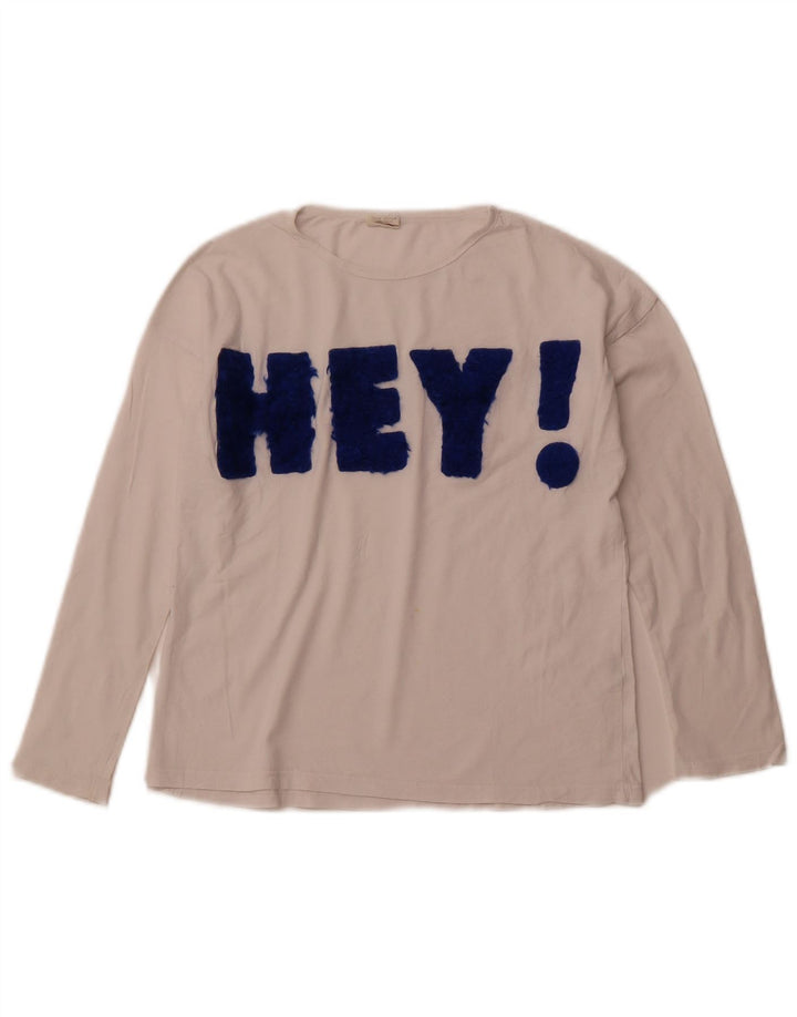 ZARA majica dugih rukava za djevojčice, 9-10 godina, bijeli pamuk