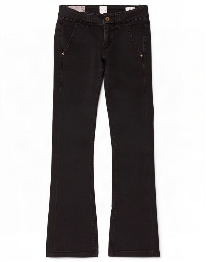 Dondup ženske traperice Bootcut W25 L29 crni pamuk