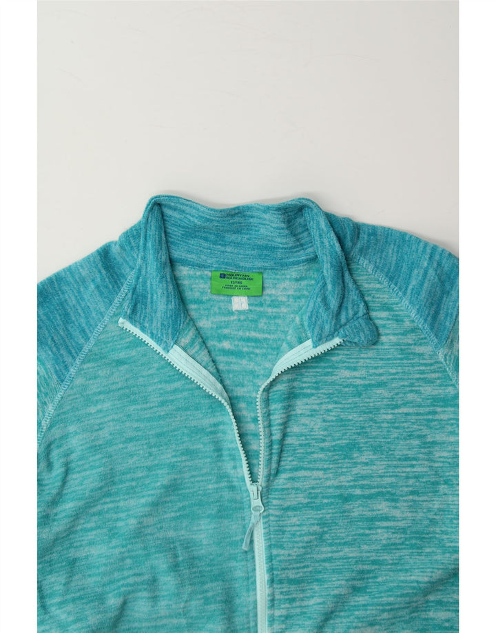 MOUNTAIN WAREHOUSE Boys Fleece Jacket 12-13 Years Blue Polyester Vintage Mountain Warehouse and Second-Hand Mountain Warehouse from Messina Hembry 