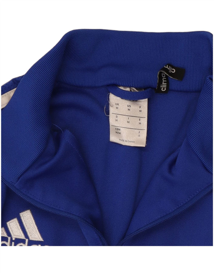 ADIDAS Muški Climalite Pulover Trenirka Top Medium Blue Colourblock