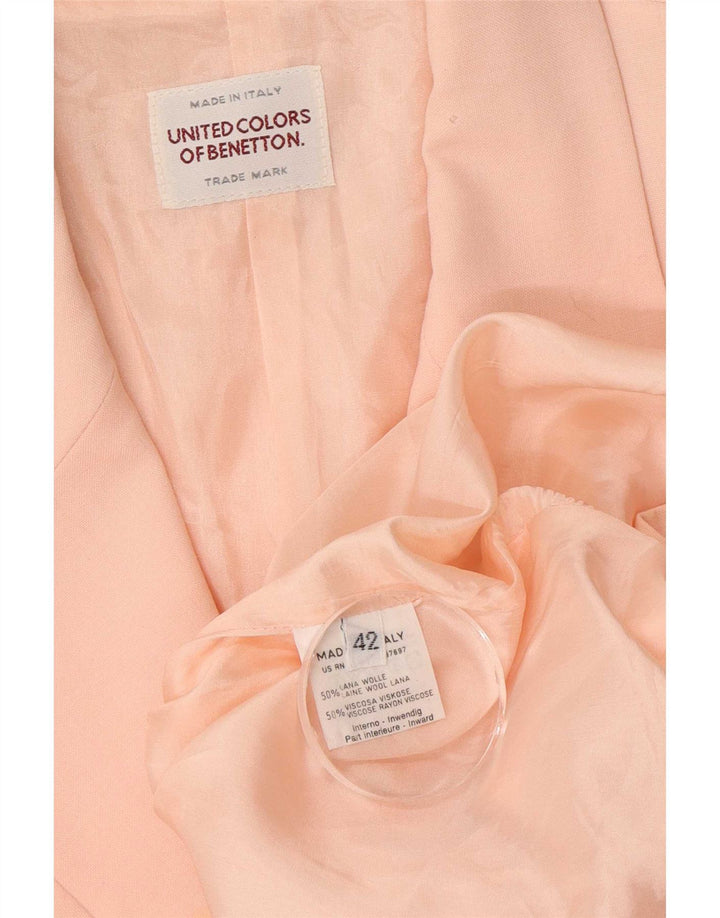 Benetton ženski sako sa 3 gumba IT 42 srednje ružičasta vuna