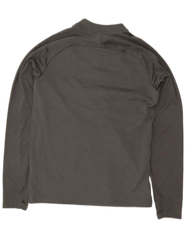Nike Boys Dri Fit Pullover Trenirka Top 13-14 Years XL Gray Colourblock