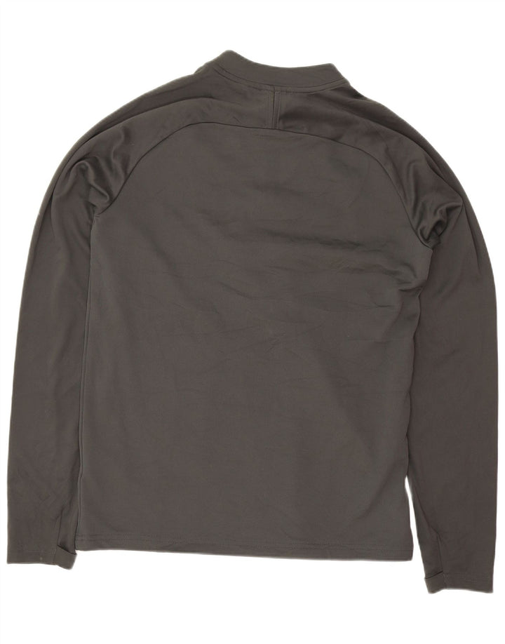 Nike Boys Dri Fit Pullover Trenirka Top 13-14 Years XL Gray Colourblock
