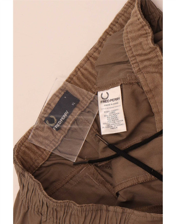 Kargo kratke hlače Fred Perry za dječake 15-16 godina XL W30 smeđi poliester