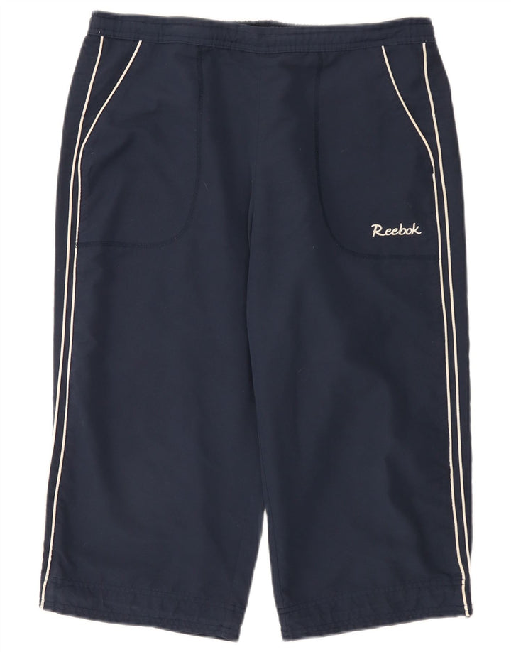 Reebok ženske sportske kratke hlače Bermuda UK 14 veliki tamnoplavi poliester