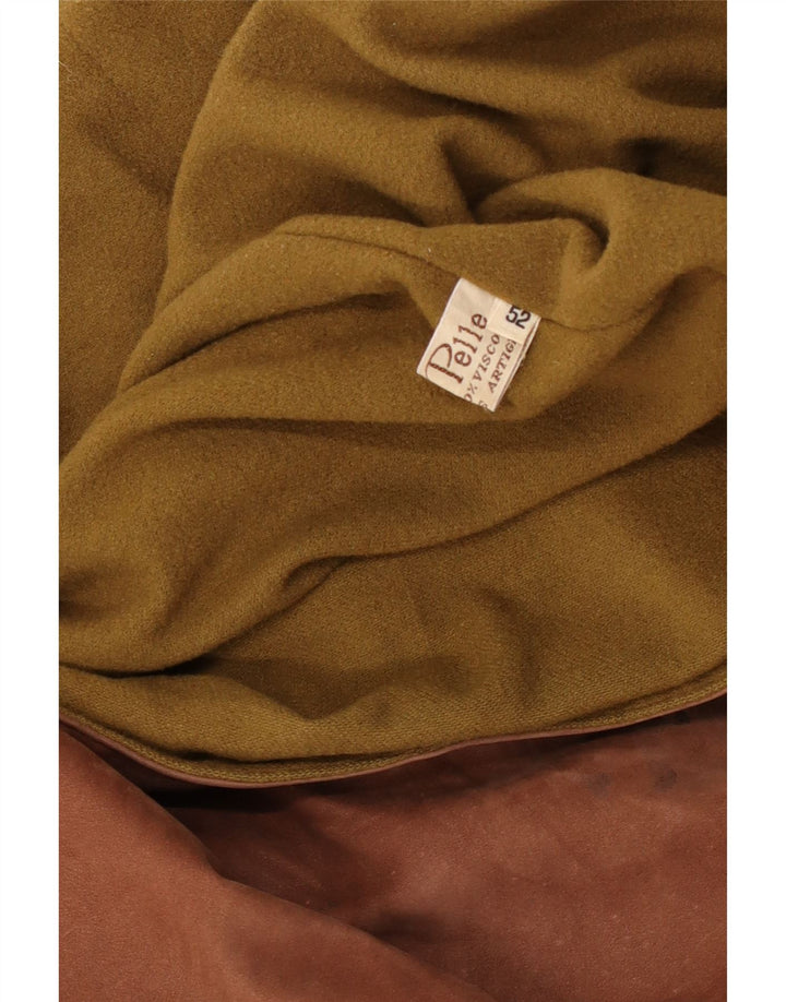Vintage muška kožna jakna IT 52 XL smeđa koža