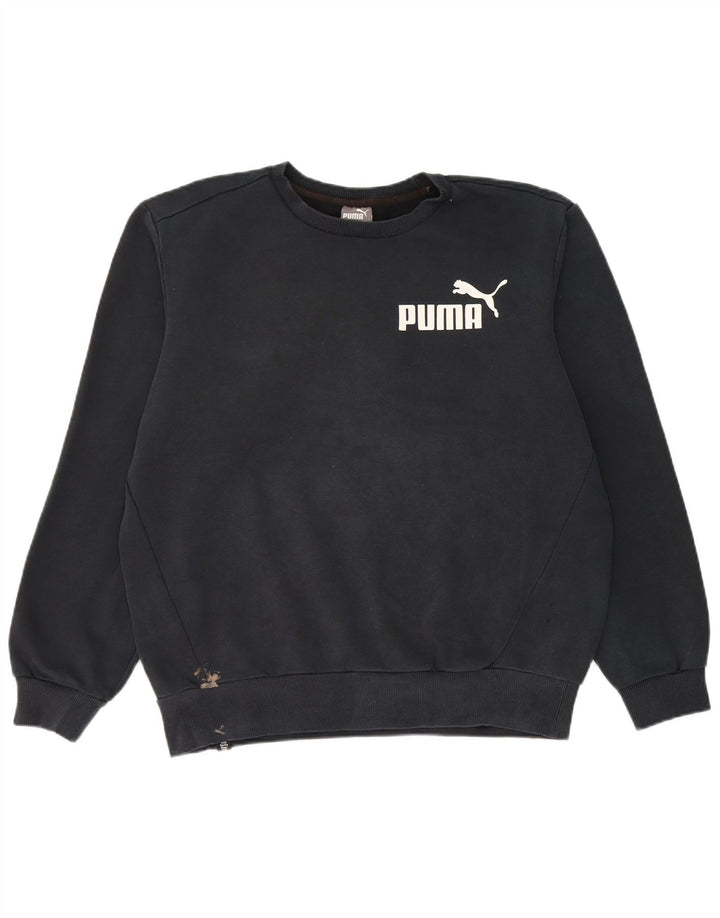 Puma muška trenirka s grafičkim motivima Srednji crni pamuk