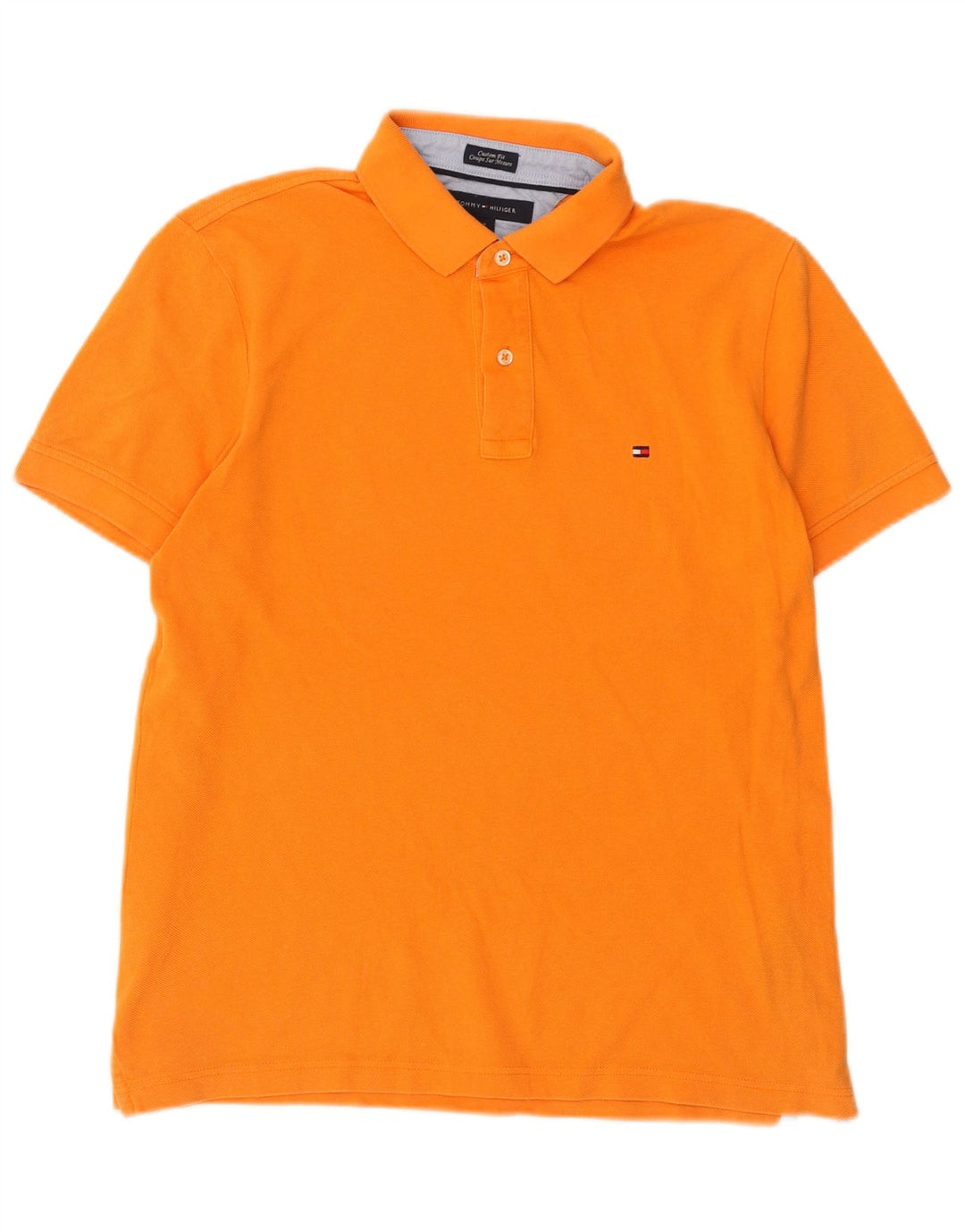 Tommy Hilfiger muška polo majica prilagođenog kroja, srednje narančasti pamuk