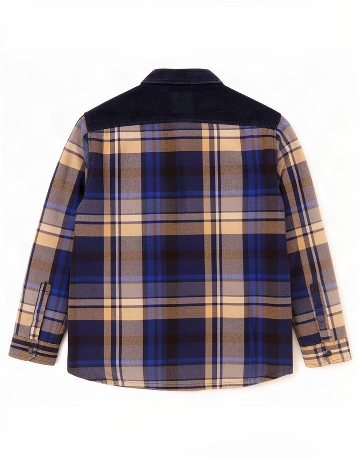 Marks & Spencer muška majica Lumberjack Shirt XL plavi karirani poliester