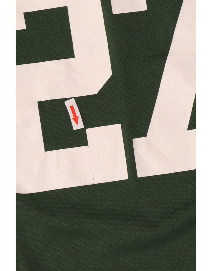 Nike Boys Graphic T-Shirt Top 7-8 Years Small Green Poliester