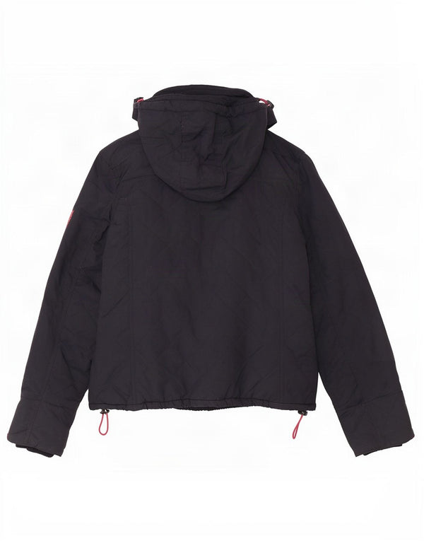 Superdry ženska prošivena jakna s kapuljačom UK 14 velika tamnoplava