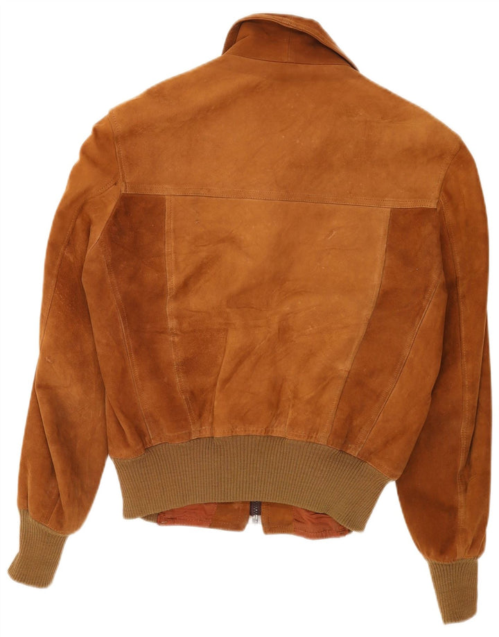 Vintage muška bomber jakna od brušene kože UK 38 srednje smeđa