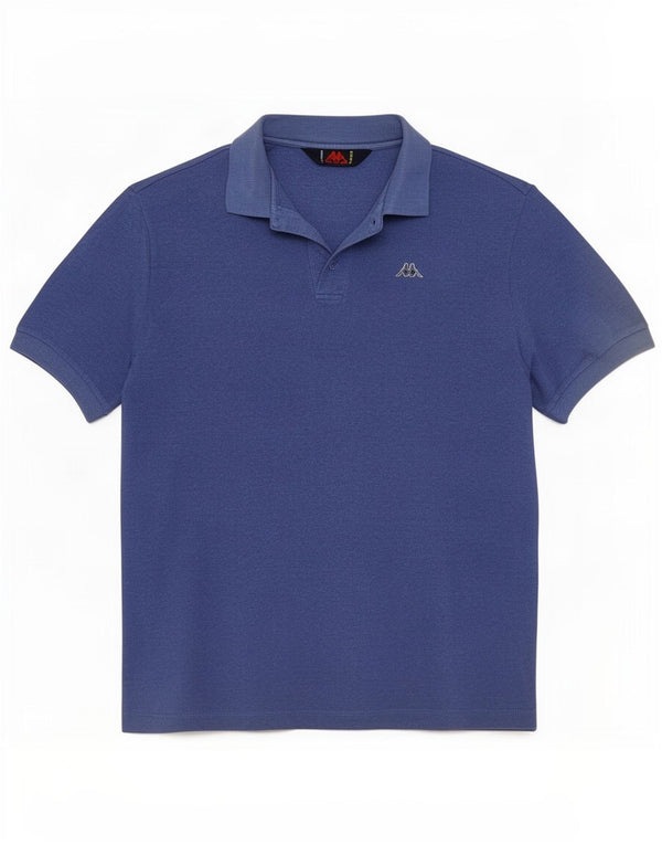 Kappa Mens Polo Shirt Medium Blue Cotton