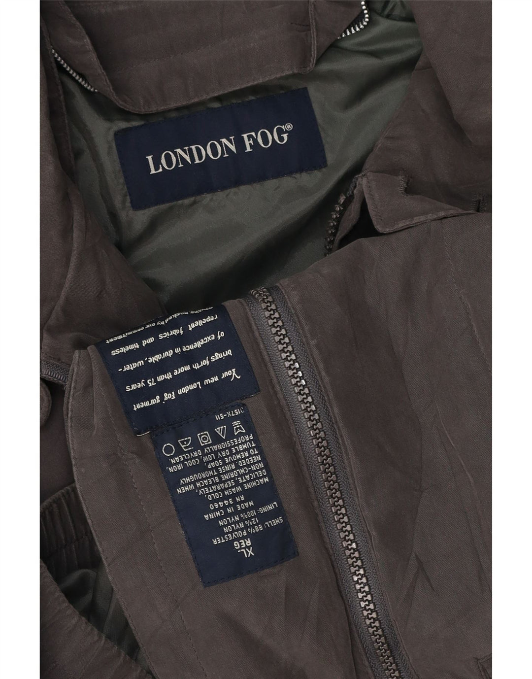 LONDON FOG Muška bomber jakna UK 42 XL sivi poliester
