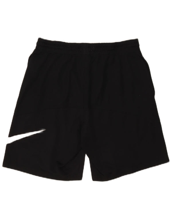 Nike Mens Dri Fit Graphic Sport Shorts Medium Black Polyester