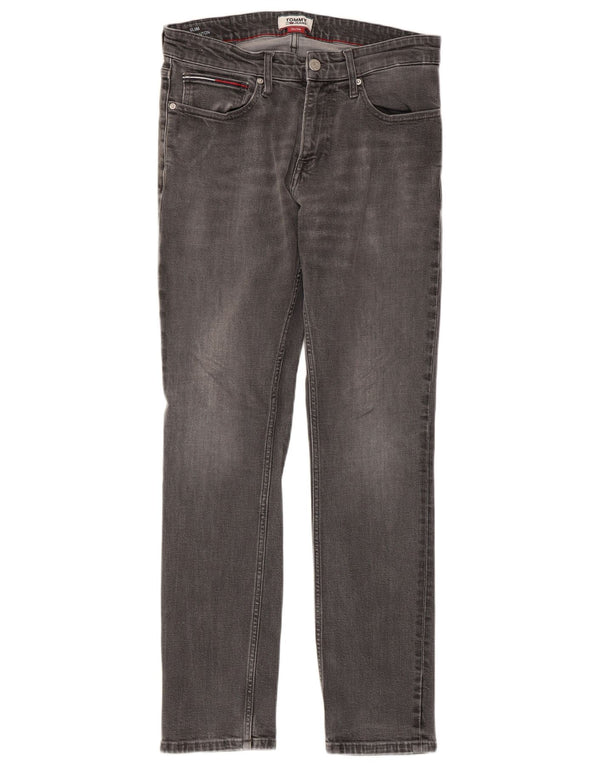 TOMMY HILFIGER Muške uske traperice Scanton W32 L30 Sivi pamuk