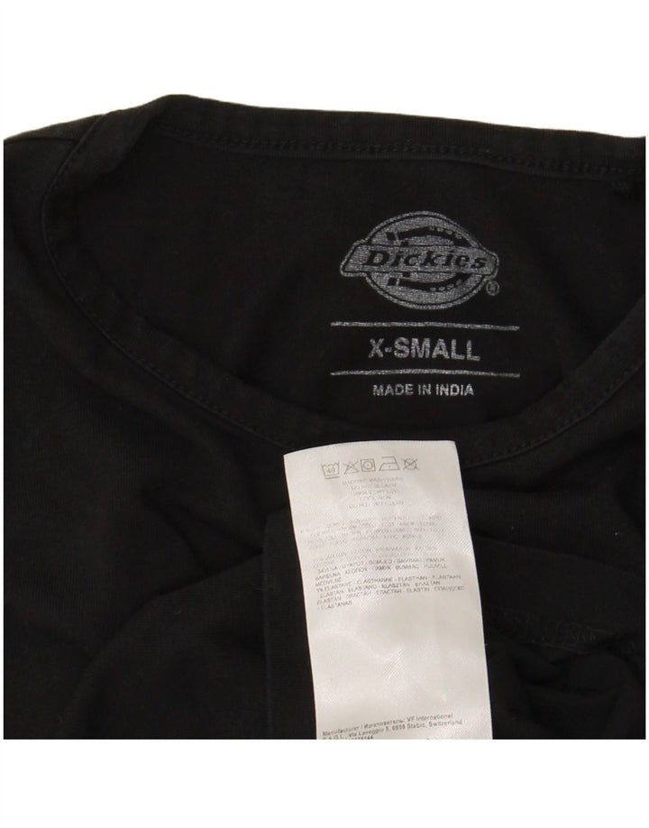 DICKIES Ženski uski grafički prsluk UK 4 XS, crni pamuk