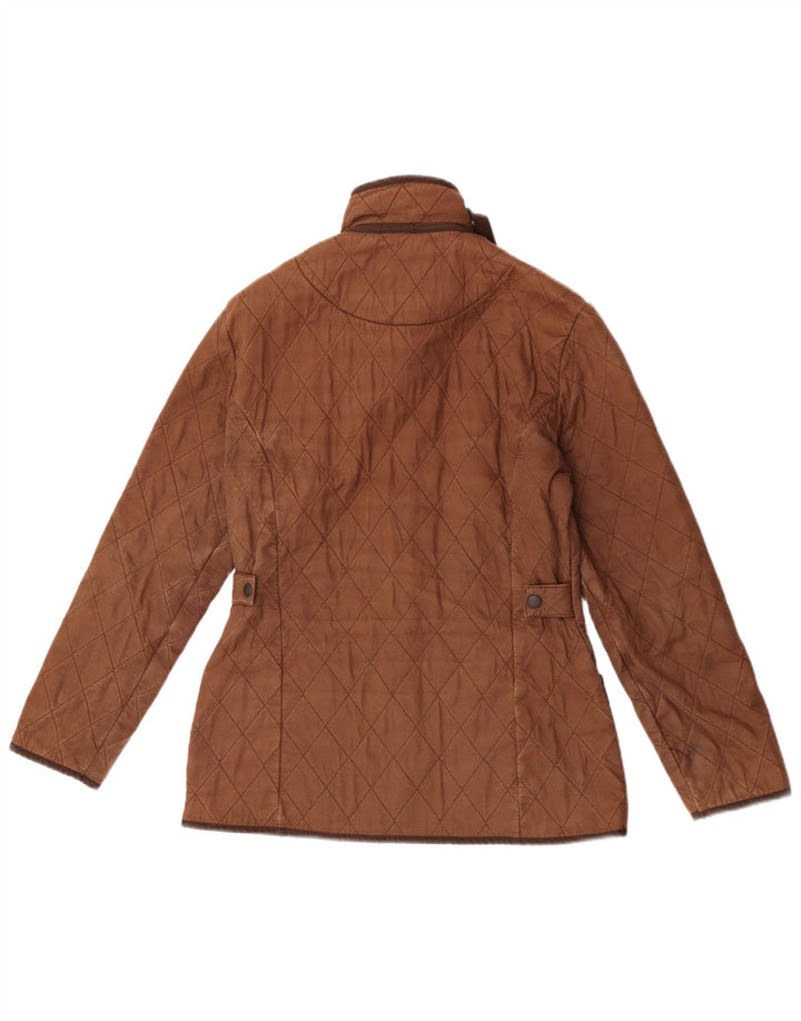 Barbour ženska prošivena jakna UK 10 Small Brown Cotton