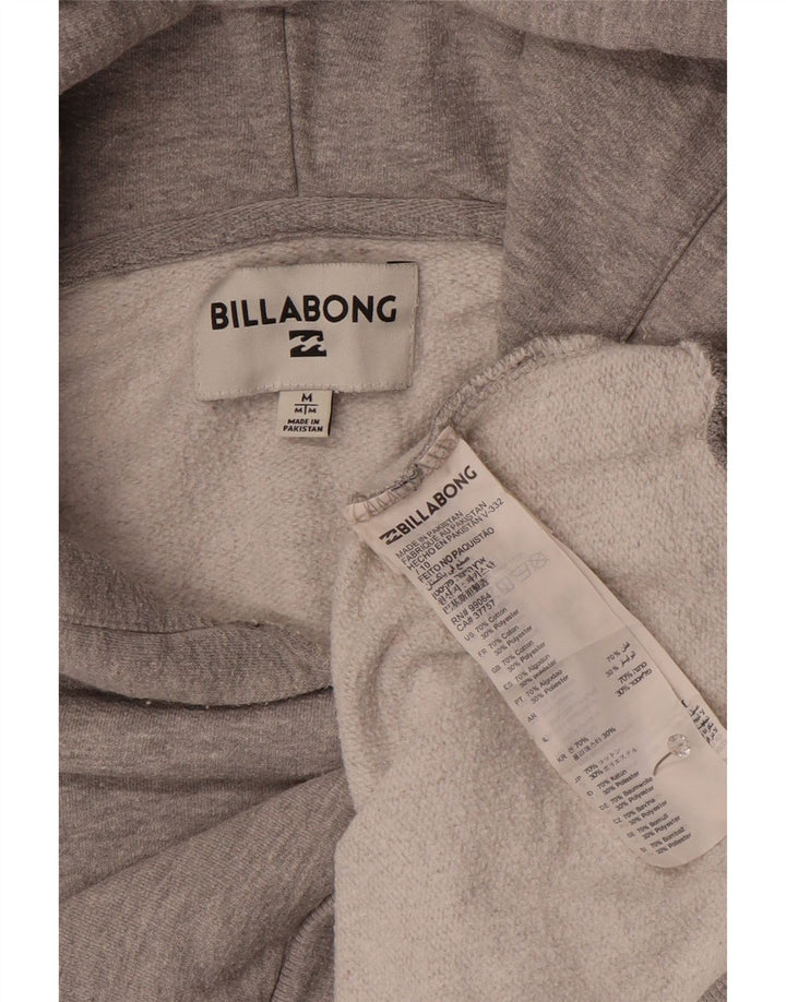 Billabong muška majica s kapuljačom Srednje sivi pamuk