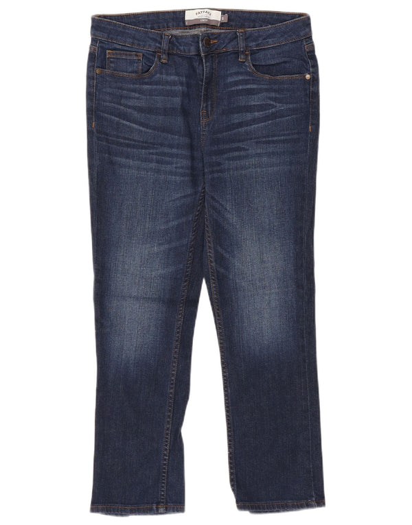 Fat Face ženske uske skraćene traperice UK 10 male W30 L24 plavi pamuk