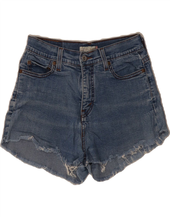 LEVI'S Womens 512 Denim Shorts US 8 Medium W28  Blue Cotton Vintage Levi's and Second-Hand Levi's from Messina Hembry 
