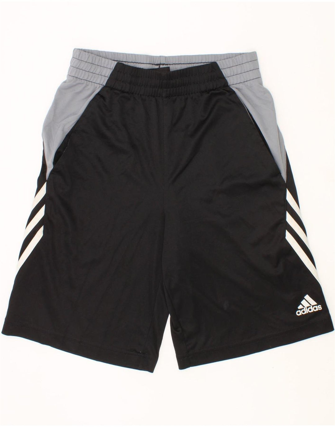 ADIDAS Sportske kratke hlače za dječake 7-8 godina male crne poliesterske boje